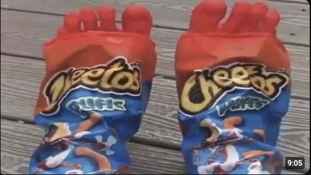 High Quality cheetos toes Blank Meme Template