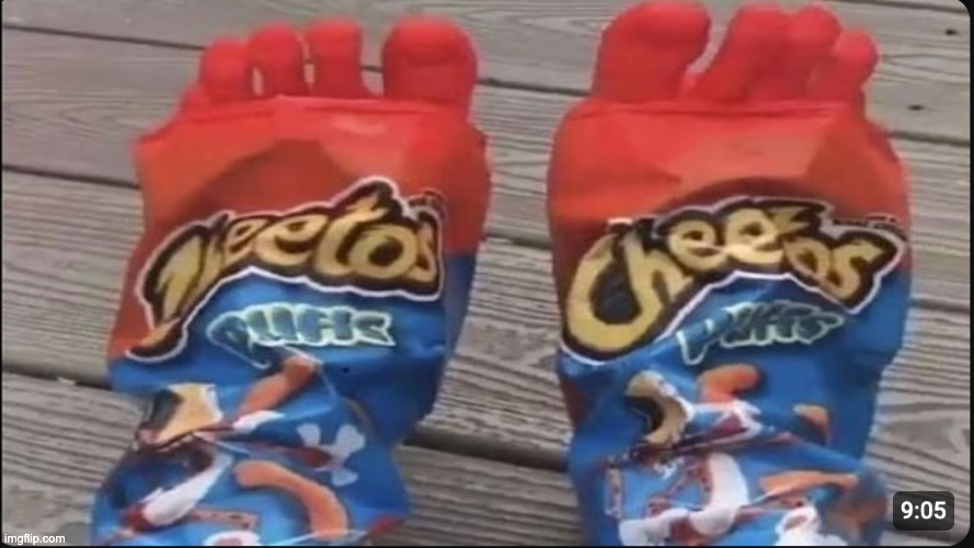 . | image tagged in cheetos toes,fish | made w/ Imgflip meme maker