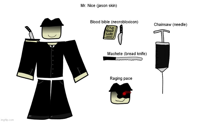 if my oc's were forsaken skins pt5 | image tagged in forsaken,ocs | made w/ Imgflip meme maker