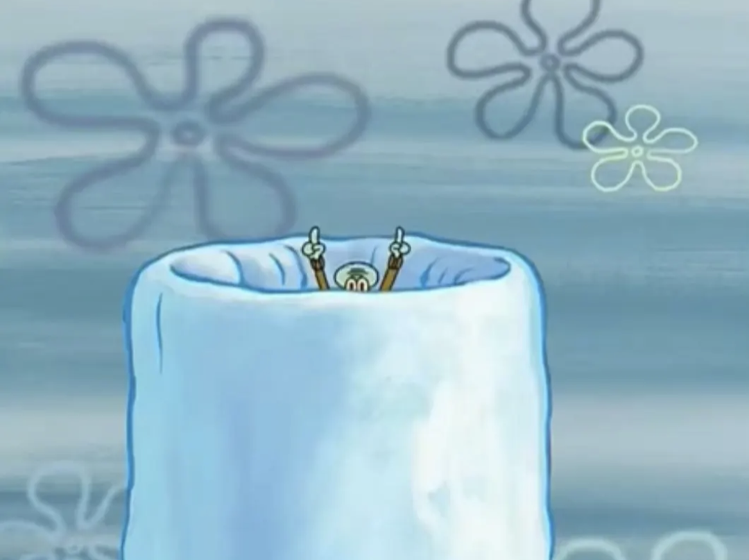 Squidward igloo Blank Meme Template
