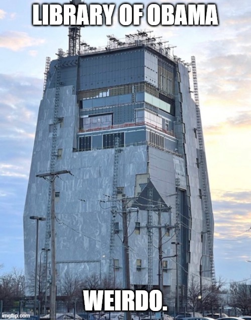 Obama library | LIBRARY OF OBAMA WEIRDO. | image tagged in obama library | made w/ Imgflip meme maker