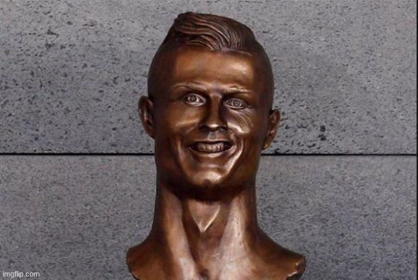 Ronaldo Statue | image tagged in ronaldo statue | made w/ Imgflip meme maker