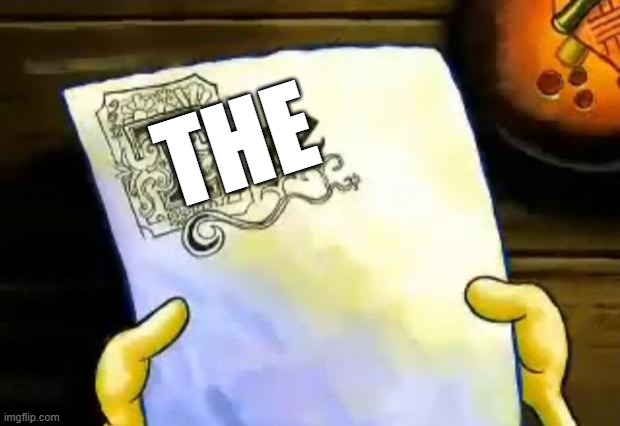 New | THE | image tagged in spongebob essay | made w/ Imgflip meme maker