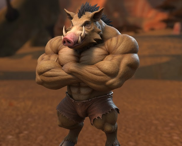 Strong Hog Blank Meme Template