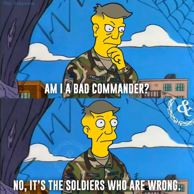 Skinner Army Blank Meme Template