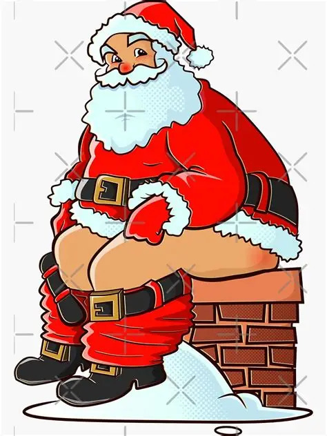 Santa poop Blank Meme Template