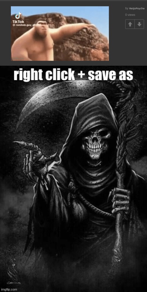 image tagged in right click save as | made w/ Imgflip meme maker