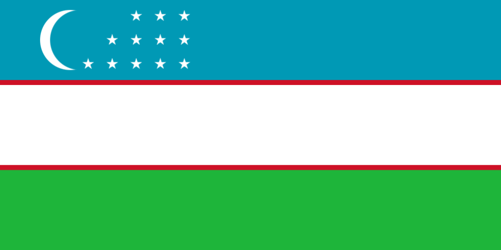 Flag of Uzbekistan Blank Meme Template