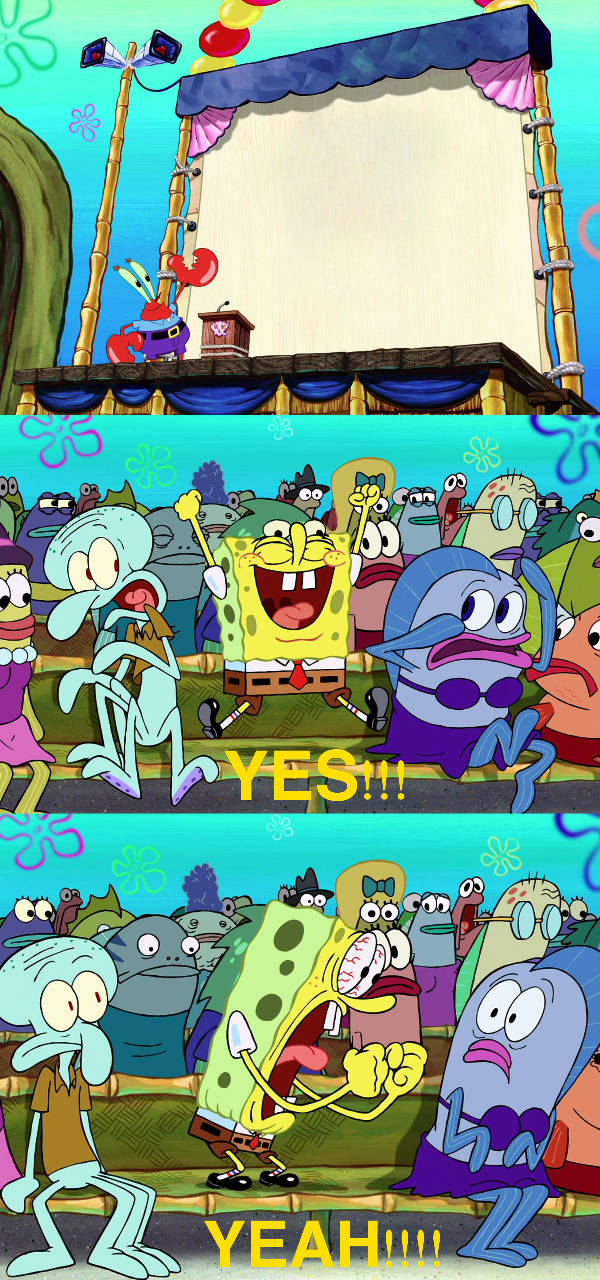 Krusty Krab 2 Manger Blank Meme Template