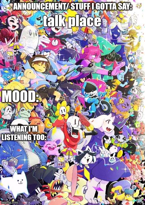 BUILDINGTHEBOB'S temp | talk place | image tagged in buildingthebob's temp | made w/ Imgflip meme maker