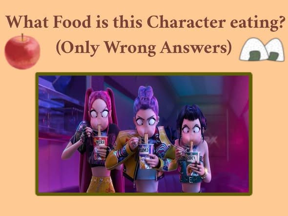 What food is this character eating ? Blank Meme Template