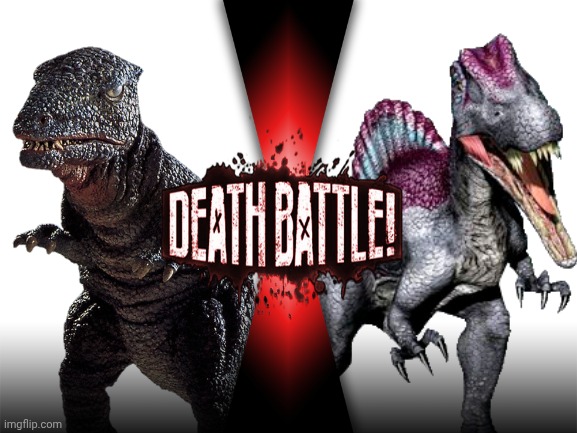 Gorosaurus vs. Spiny (godzilla vs. Dinosaur king) | DEATH BATTLE! | image tagged in godzilla,dinosaur king,death battle | made w/ Imgflip meme maker