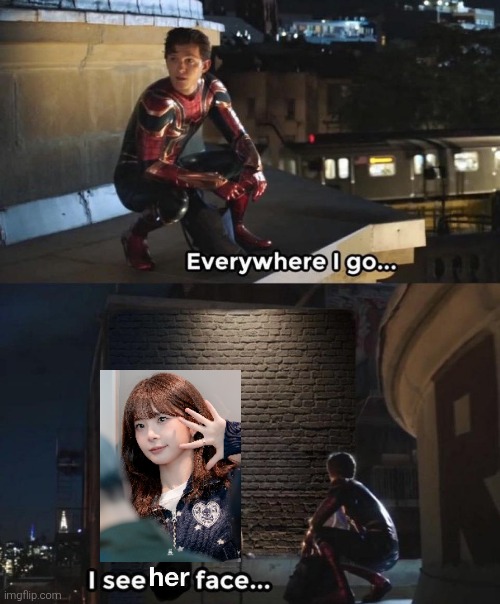 WAVs miss Kotone | image tagged in everywhere i go i see her face | made w/ Imgflip meme maker