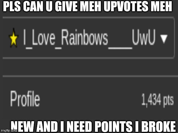 I'm not gay just because I like rainbows | PLS CAN U GIVE MEH UPVOTES MEH; NEW AND I NEED POINTS I BROKE | image tagged in upvote begging | made w/ Imgflip meme maker