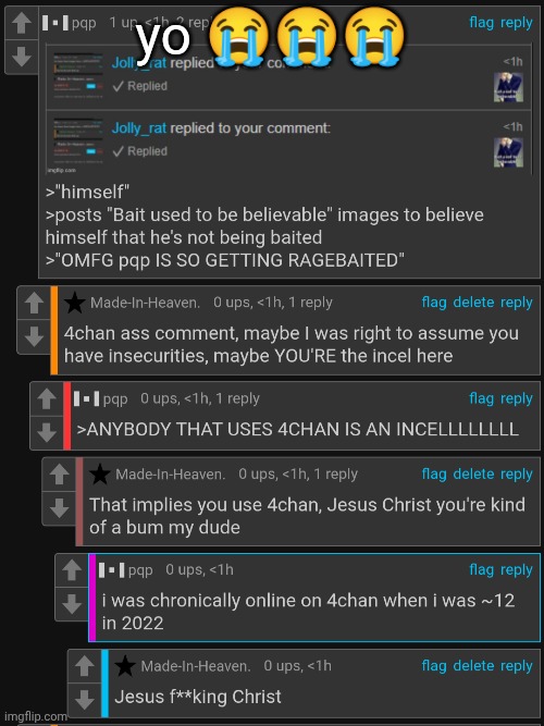 yo 😭😭😭 | made w/ Imgflip meme maker