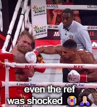 even the ref was shocked 😭🙏🏻 | made w/ Imgflip meme maker