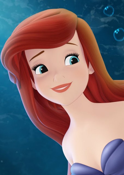 Ariel Smiling Blank Meme Template