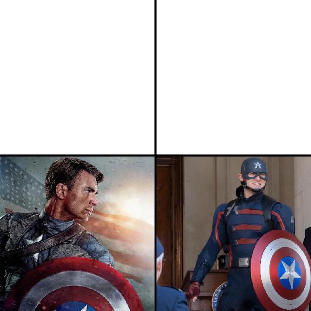 Captain america Blank Meme Template