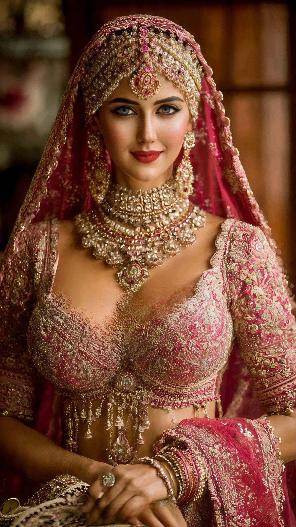 beautiful indian bride Blank Meme Template