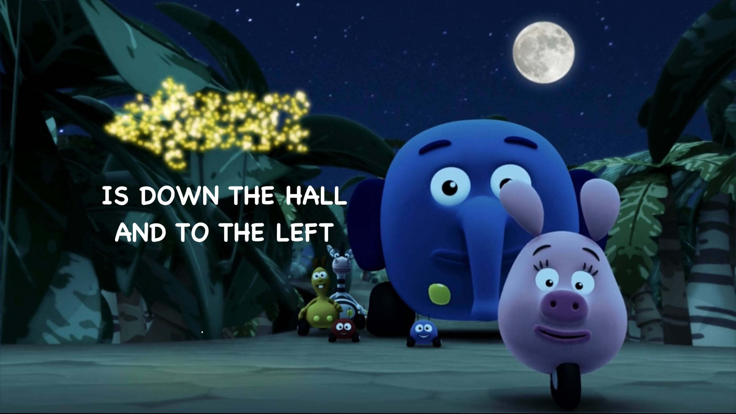 Jungle Junction pointing Blank Meme Template