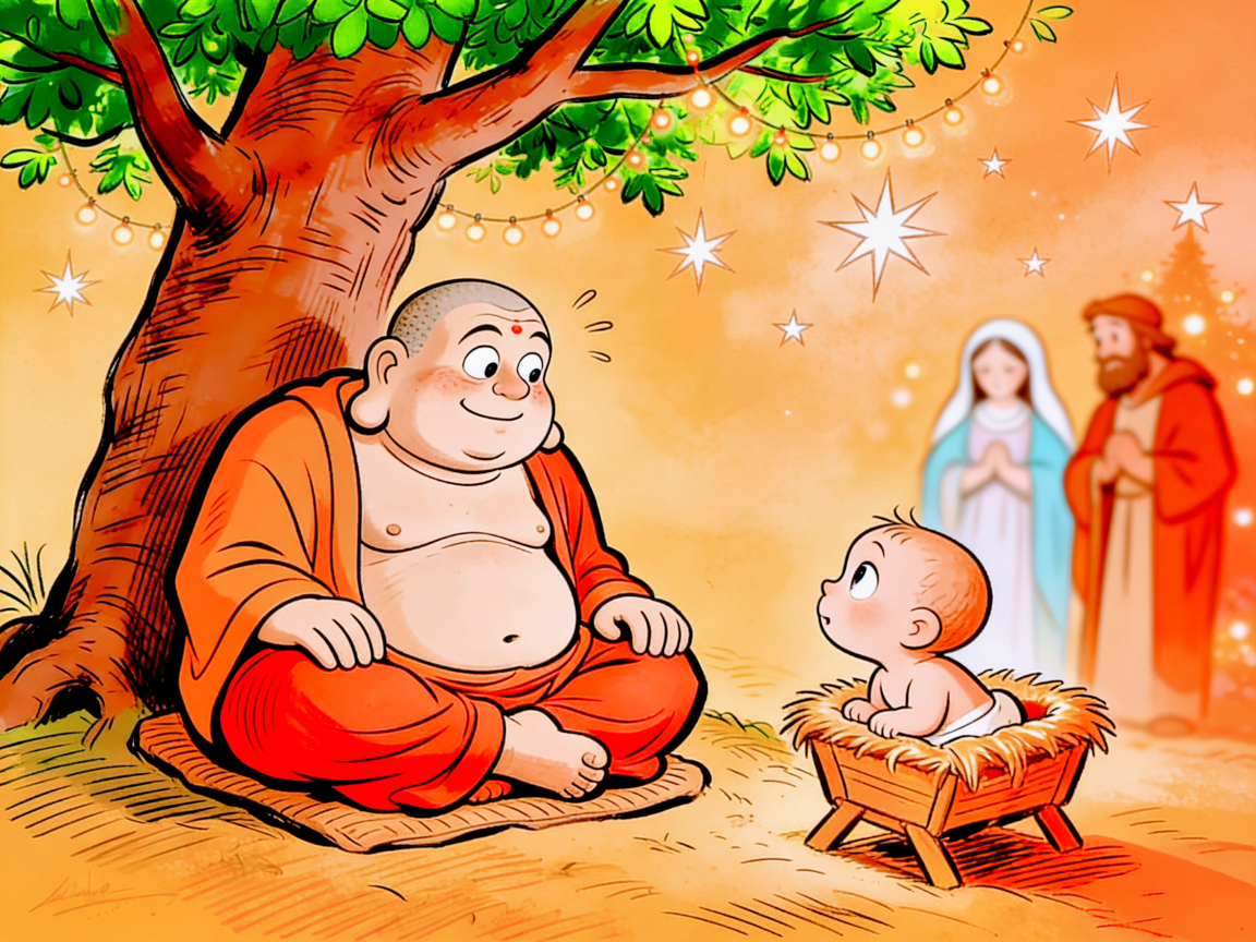 Buddha Jesus Blank Meme Template