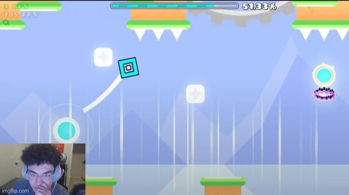 Bro is only programmed to beat extreme demons | image tagged in fail,geometry dash | made w/ Imgflip meme maker