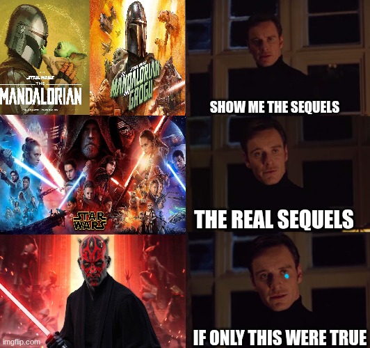 star wars sequels meme | SHOW ME THE SEQUELS; THE REAL SEQUELS; IF ONLY THIS WERE TRUE | image tagged in perfection,memes,star wars,sequels,movies,starwars | made w/ Imgflip meme maker