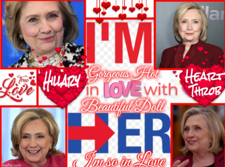 Hillary Heart Throb Blank Meme Template