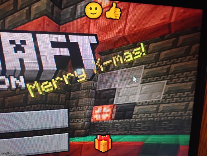 Most wholesome message I've seen all day. | 🙂👍; 🎁 | image tagged in minecraft,christmas | made w/ Imgflip meme maker