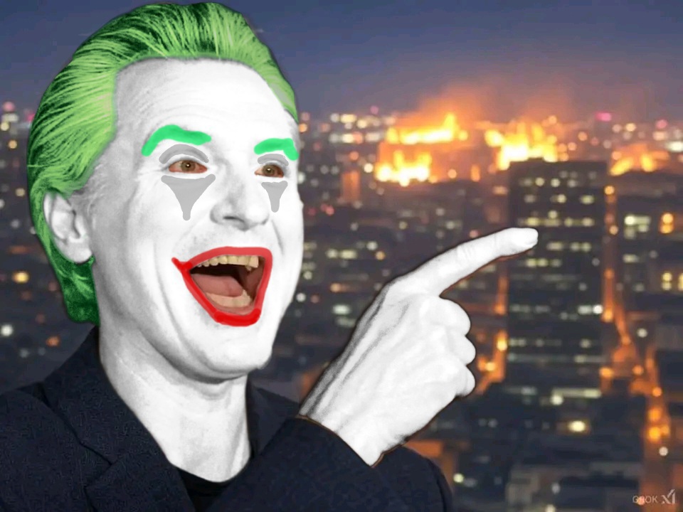 Gavin Newsom Joker Blank Meme Template