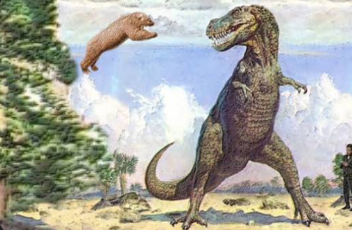 T.Rex VS Bear Blank Meme Template