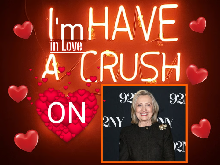 Hillary Heart Throb I'm in Love Blank Meme Template