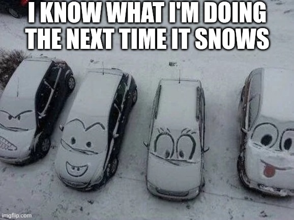 I Know What I'm Doing The Next Time It Snows | I KNOW WHAT I'M DOING THE NEXT TIME IT SNOWS | image tagged in chrisjoines1 | made w/ Imgflip meme maker