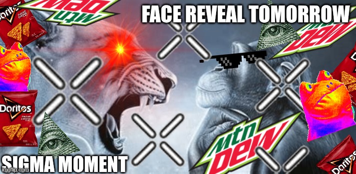 FACE REV TOMORROW (MLG TRIBUTE) | FACE REVEAL TOMORROW; SIGMA MOMENT | image tagged in jrg90binuerhbmerupihb | made w/ Imgflip meme maker