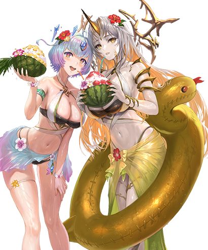 Gullveig summer duo with Seidr, Fire Emblem Heroes Blank Meme Template