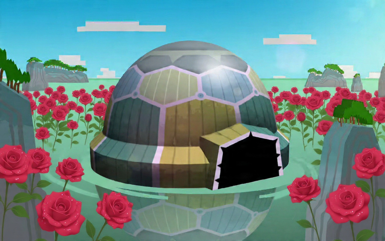 Blooming All The Red Roses in Big Green Blank Meme Template