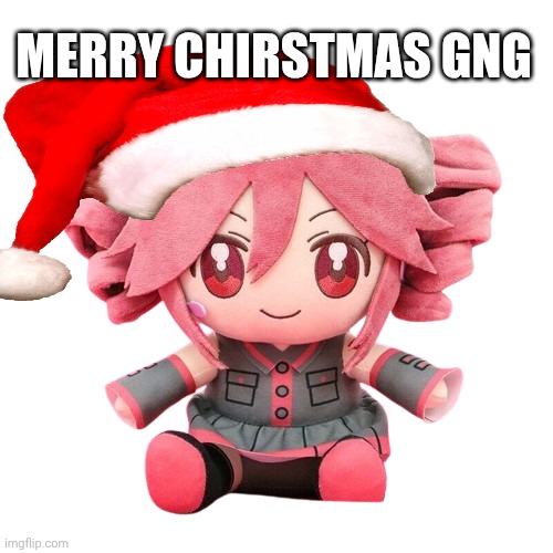 Teto word of the day! Christmas | MERRY CHIRSTMAS GNG | image tagged in teto plush | made w/ Imgflip meme maker