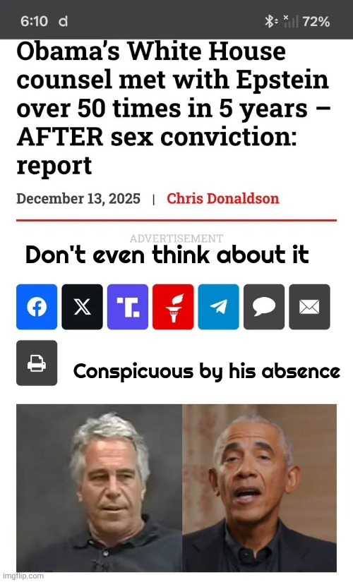 We will drown in Liberal tears | Don't even think about it; Conspicuous by his absence | image tagged in obama,im warning you,we don't do that here,i am above the law,american royalty,untouchable | made w/ Imgflip meme maker