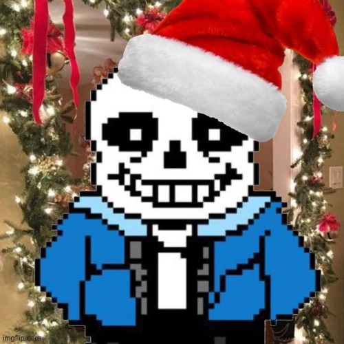 This is exactly the kind of low effort I expect out of Sans for Christmas (art not mine) | image tagged in lazybones | made w/ Imgflip meme maker