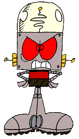 Angry RJ (Robot Jones) in Red Eyes Meme Template