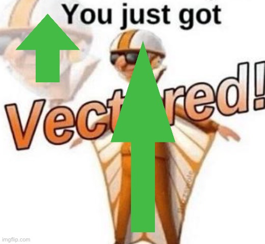 math meme | image tagged in you just got vectored,math,vector | made w/ Imgflip meme maker