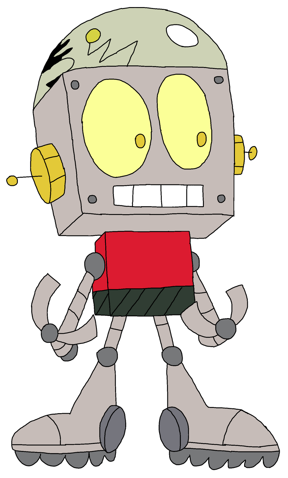 Robot Jones in ok ko art style Blank Meme Template