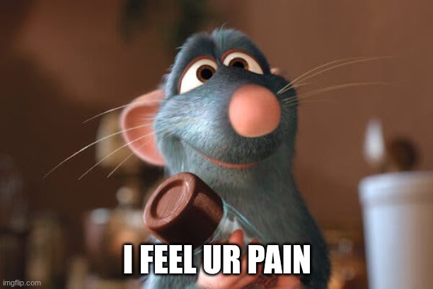 Remmy | I FEEL UR PAIN | image tagged in remmy | made w/ Imgflip meme maker