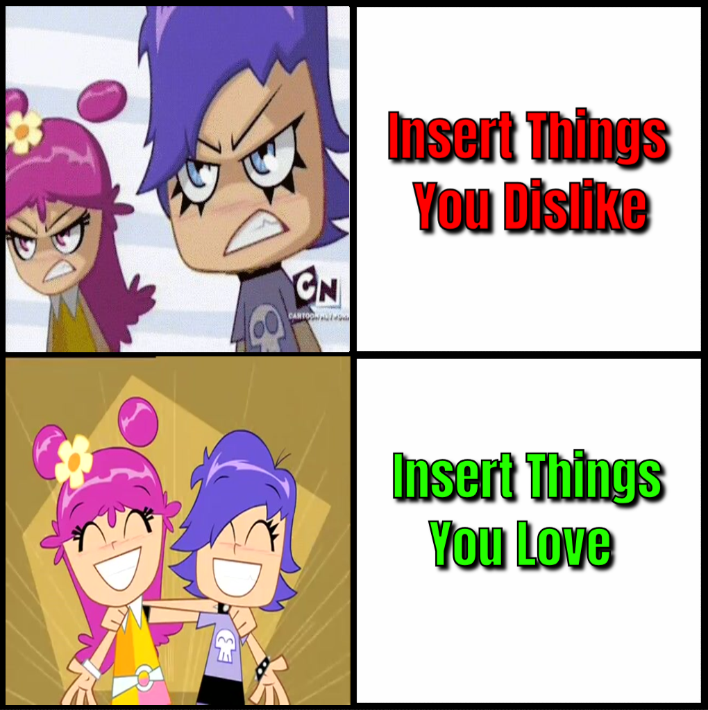 Ami and Yumi Drake Meme Blank Meme Template