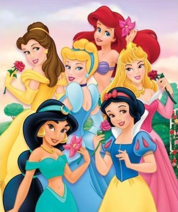 Six Main Princesses Blank Meme Template