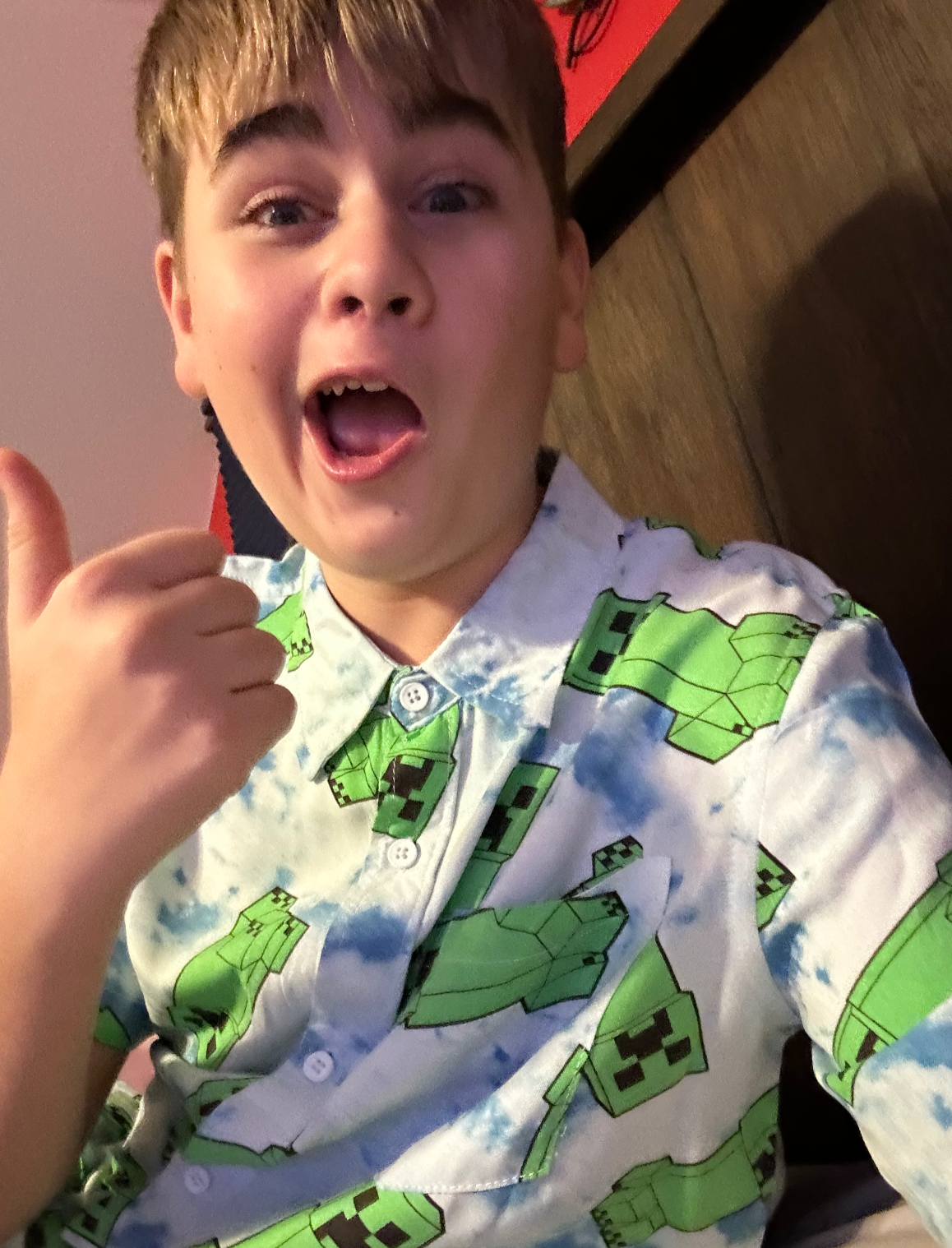 The creeper shirt stays ON Blank Meme Template
