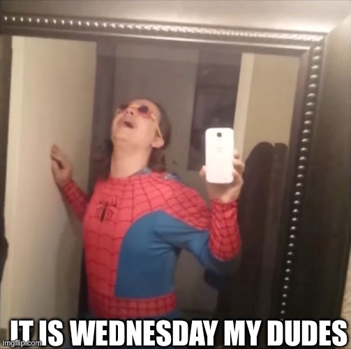 Almost missed it again lol | IT IS WEDNESDAY MY DUDES | image tagged in it's wednesday my dudes | made w/ Imgflip meme maker