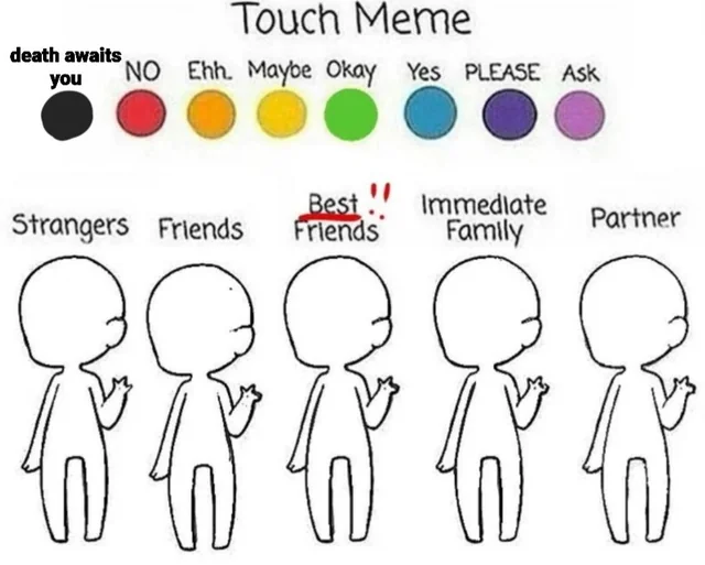 touch meme (extended) Blank Meme Template
