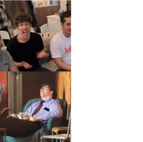 UCM Excited & Snooze Variation of Drake Hotline Bling Blank Meme Template