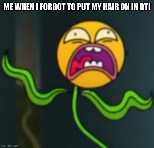 When I forget to put hair on in DTI before the round ends: | ME WHEN I FORGOT TO PUT MY HAIR ON IN DTI | image tagged in bald leslie,roblox,roblox meme,the amazing world of gumball,tawog | made w/ Imgflip meme maker